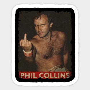 Phil Collins - NEW RETRO STYLE Sticker